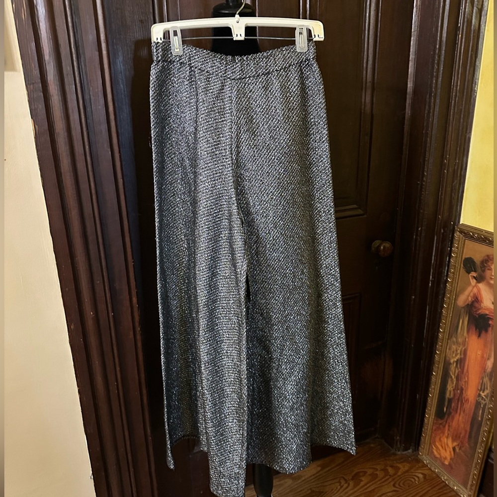 The No. 6 Windy Pant pewter lurex NWT